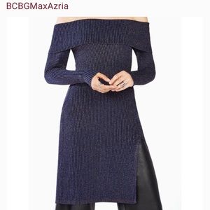 BCBGMaxazria - Dress - Off shoulder sweater - S